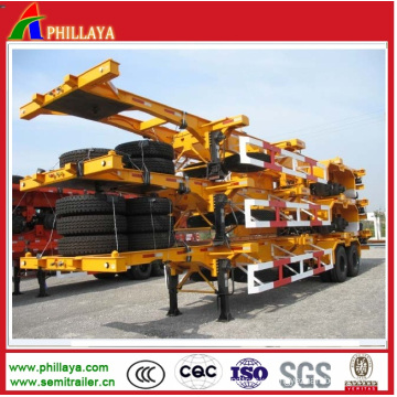 Double Axle Container Chassis for Container Semi Trailer